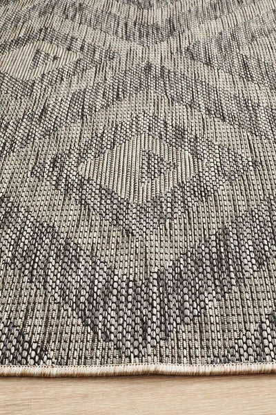 Terrace Cain Rug Charcoal - MODERN