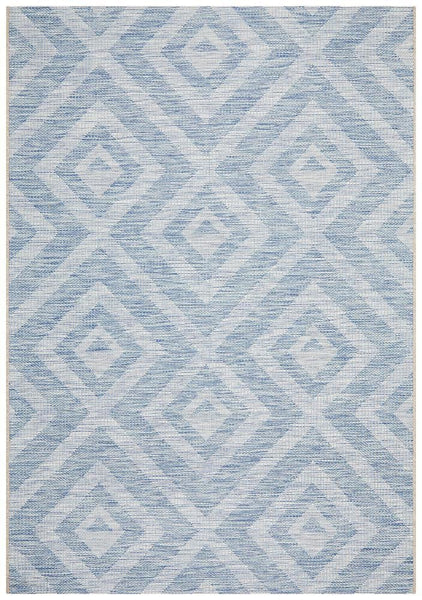 Terrace Cain Rug Blue - MODERN