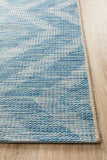 Terrace Cain Rug Blue - MODERN