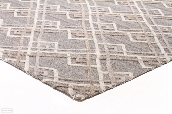 Visions Winter Silver Stream Modern Rug