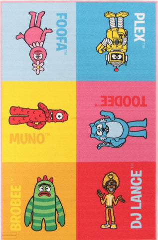 Yo Gabba Gabba Non Slip 1 Character Blue Rug - Kids
