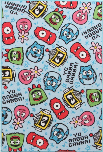 Yo Gabba Gabba Non Slip 6 Blue Rug - Kids