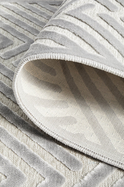 York Cindy Silver Runner Rug