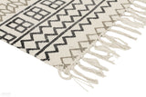 Zulu Totemic Shapes Ivory Rug