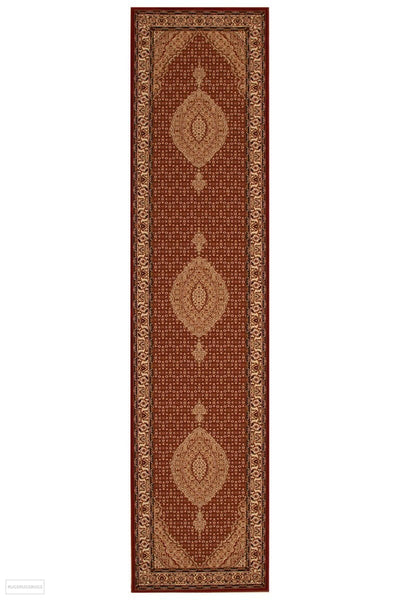 Empire Collection Stunning Formal Oriental Design Red Rug - 300x80cm