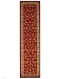 Istanbul Collection Traditional Floral Pattern Red Rug - 300x80cm