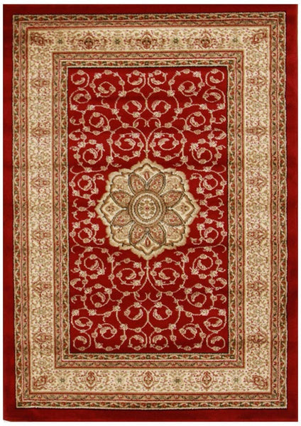 Istanbul Collection Medallion Classic Pattern Red Rug - 170x120cm