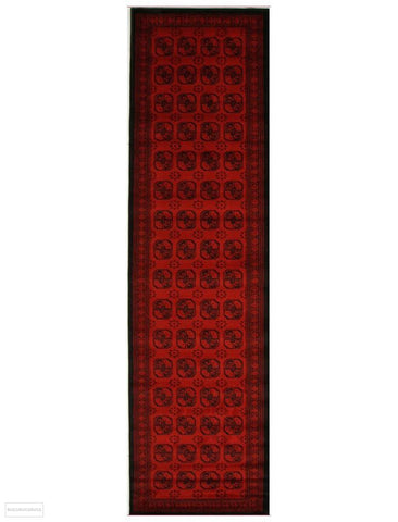 Istanbul Classic Afghan Pattern Runner Rug Red