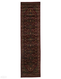 Istanbul Collection Traditional Shiraz Design Burgundy Red Rug - 300x80cm