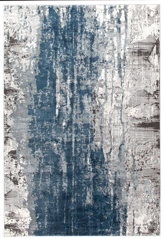 Kendra Roxana Distressed Timeless Rug Blue Grey White - 230X160cm