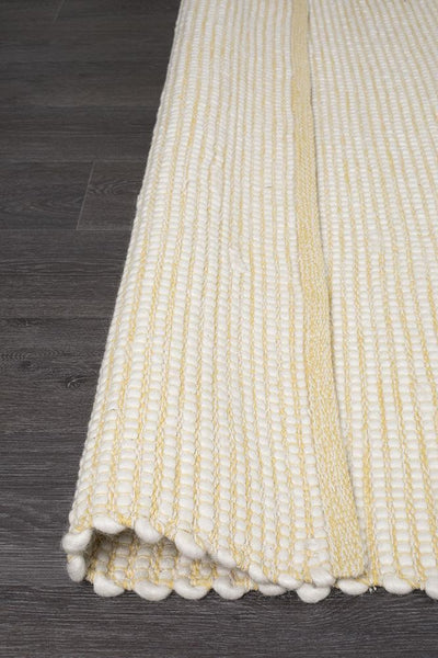 Loft Stunning Wool Yellow Rug - Modern