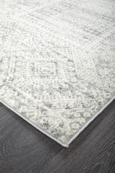 Mirage Zelda Silver Grey Runner Rug