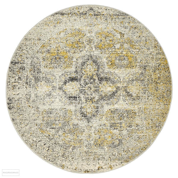 Museum Wesley Silver Round Rug