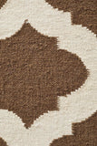 Nomad Pure Wool Flatweave 15 Brown Ivory Rug - DISCONTINUED
