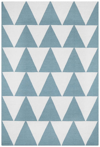 Nomad Pure Wool Flatweave 26 Blue Rug - DISCONTINUED
