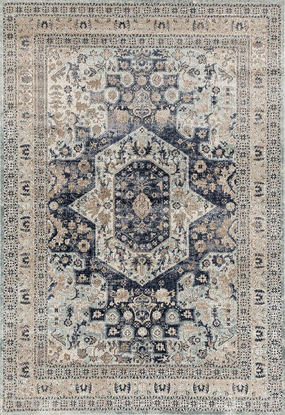 Providence Esquire Brushed Traditional Blue Rug