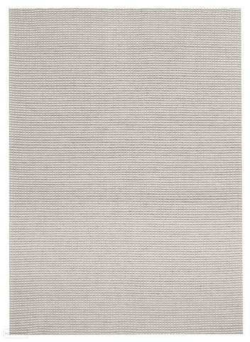 Studio Oskar Felted Wool Striped Rug Grey White