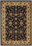 Sydney Collection Classic Rug Blue with Ivory Border - 170x120cm