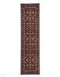 Sydney Collection Classic Rug Red with Black Border - 150x80cm