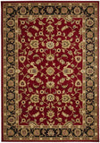 Sydney Collection Classic Rug Red with Black Border - 170x120cm