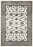 Sydney Collection Classic Rug White with Beige Border - 170x120cm